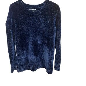 Orvis Women's Chenille Pacific Blue Crew Neck‎ Pullover Sweater